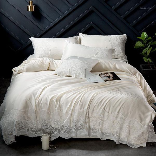 bedding sets washed silk pure colour lace set glitter stone duvet cover bed sheet pillowcases king size 4pcs1
bedding sets washed silk pure colour lace set glitter stone duvet cover bed sheet pillowcases king size 4pcs1