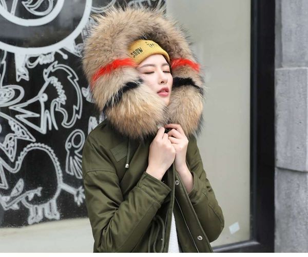 large real raccoon fur hooded white duck down jacket thick warm loose female parkas women winter coat special counter, Black
large real raccoon fur hooded white duck down jacket thick warm loose female parkas women winter coat special counter, Black