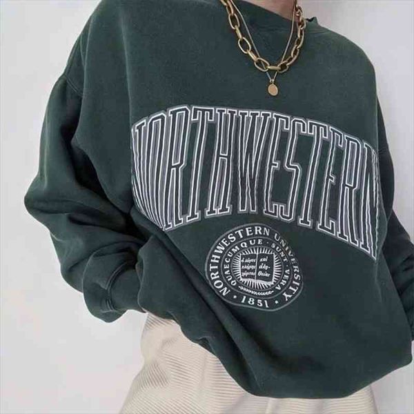 dark green letter print crew neck sweatshirt oversize women autumn winter warm vintage pullover sweat shirts sudaderas, Black
dark green letter print crew neck sweatshirt oversize women autumn winter warm vintage pullover sweat shirts sudaderas, Black
