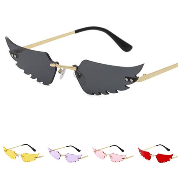 fashion women & men rimless sunglasses personality wing sun glasses funny goggles masquerade eyeglasses ornamenta eyewear a, White;black
fashion women & men rimless sunglasses personality wing sun glasses funny goggles masquerade eyeglasses ornamenta eyewear a, White;black