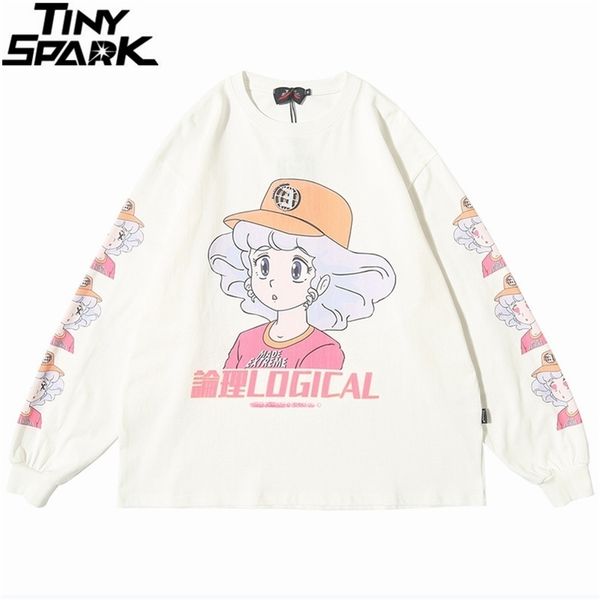 men hip hop t shirt streetwear cartoon girl print harajuku tshirt hiphop oversize t-shirt anime cotton tee long sleeve 201116, White;black
men hip hop t shirt streetwear cartoon girl print harajuku tshirt hiphop oversize t-shirt anime cotton tee long sleeve 201116, White;black