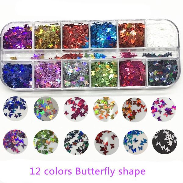 nail art decorations 12 grid/set holographic sequins sparkly 3d laser butterfly star triangle flakes polish decoration for accessories, Silver;gold
nail art decorations 12 grid/set holographic sequins sparkly 3d laser butterfly star triangle flakes polish decoration for accessories, Silver;gold