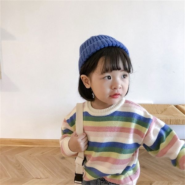 autumn winter girls colorful striped sweaters knitted casual long sleeve pullovers children clothes 201109, Blue
autumn winter girls colorful striped sweaters knitted casual long sleeve pullovers children clothes 201109, Blue