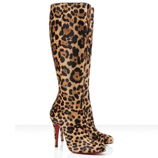 super heels red bottom women boots bourge printed boots pony leopard suede leather lady ankle platform boot winter fashion red soles designs, Black
super heels red bottom women boots bourge printed boots pony leopard suede leather lady ankle platform boot winter fashion red soles designs, Black