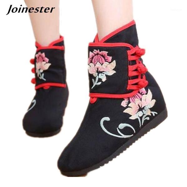 boots women winter vintage ankle boot ladies embroidery short for woman autumn casual shoes retro wedges buttons booties1, Black
boots women winter vintage ankle boot ladies embroidery short for woman autumn casual shoes retro wedges buttons booties1, Black