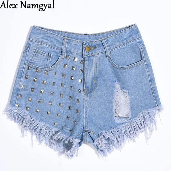 women's shorts alexnamgyal2021 denim womens fashion rivet tassel hole female summer casual jean wnz21, White;black
women's shorts alexnamgyal2021 denim womens fashion rivet tassel hole female summer casual jean wnz21, White;black