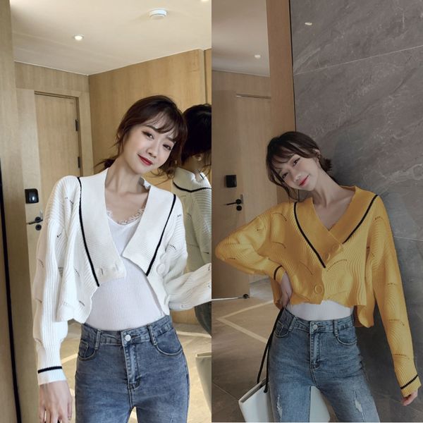 gentle coat women's coat sweatersweater sweater autumn and winter versatile 2020 new autumn korean loose lazy wind twist knitted cardig, White;black
gentle coat women's coat sweatersweater sweater autumn and winter versatile 2020 new autumn korean loose lazy wind twist knitted cardig, White;black