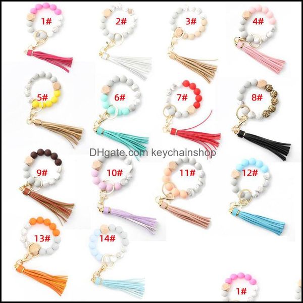 keychains fashion accessories tassel wood beads bracelet keyring for women mticolor key ringshain styles 14 colors drop delivery 2021 o3q1i, Silver
keychains fashion accessories tassel wood beads bracelet keyring for women mticolor key ringshain styles 14 colors drop delivery 2021 o3q1i, Silver