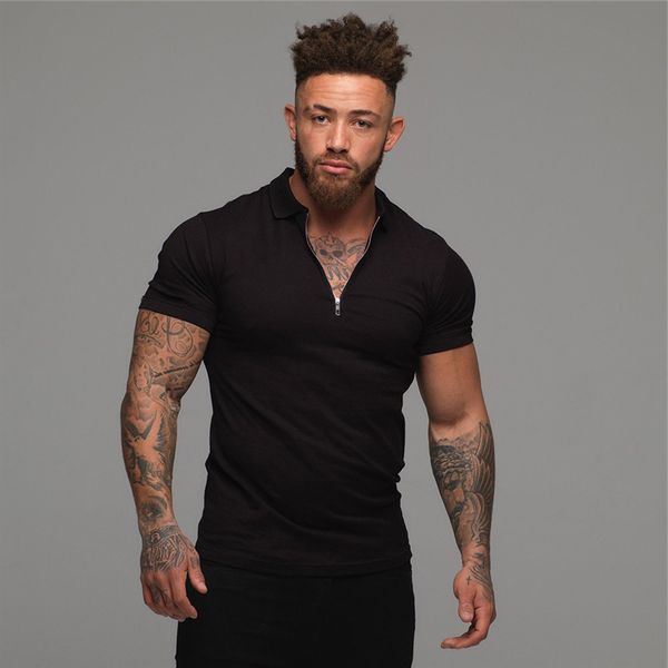 man fashion polo shirt casual fashion plain color short sleeve slim polo shirt men fitness polo homme, White;black
man fashion polo shirt casual fashion plain color short sleeve slim polo shirt men fitness polo homme, White;black
