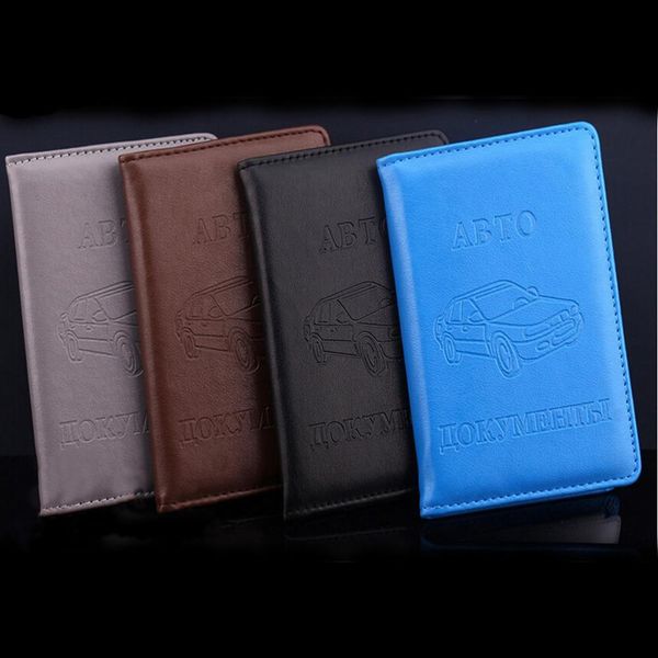Pu Leather On Cover For Car Driving Documents Card Credit Holder Russian Driver License Bag Purse Wallet Case H Sqcnfr