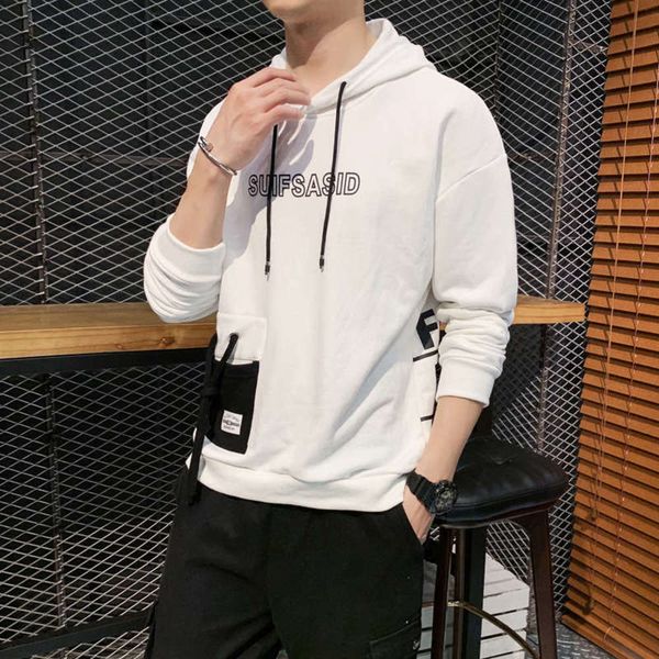 sportswear spring korean and autumn school fashion coat hooded sweater men's long sleeve t-shirt, Gray
sportswear spring korean and autumn school fashion coat hooded sweater men's long sleeve t-shirt, Gray