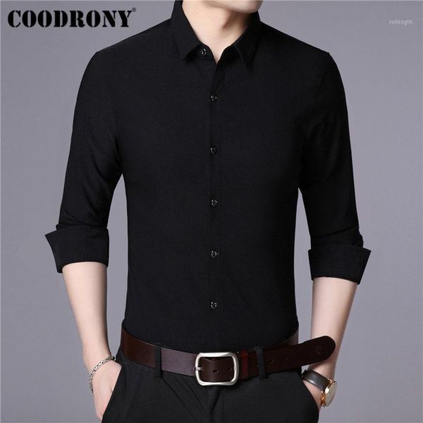 coodrony brand men shirt autumn solid color long sleeve shirt men business casual mens shirts soft cotton camisa masculina 960261, White;black
coodrony brand men shirt autumn solid color long sleeve shirt men business casual mens shirts soft cotton camisa masculina 960261, White;black