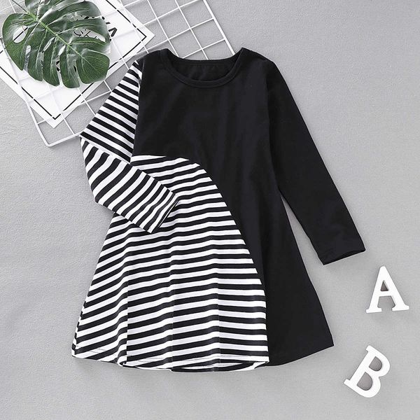 2020 new cotton striped casual summer princess brand baby girls clothes long sleeve tunic es for kid, Black;gray
2020 new cotton striped casual summer princess brand baby girls clothes long sleeve tunic es for kid, Black;gray