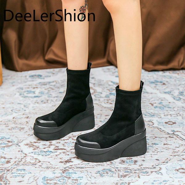 autumn winter 2020 womens elastic socks boots fashion women shoes thick soles leisure wedge platform mother, Black
autumn winter 2020 womens elastic socks boots fashion women shoes thick soles leisure wedge platform mother, Black