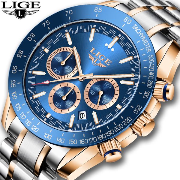 2021 new waterproof watches mens lige brand luxury chronograph wrist watch for men stainless steel sports date quartz clock male, Silver
2021 new waterproof watches mens lige brand luxury chronograph wrist watch for men stainless steel sports date quartz clock male, Silver