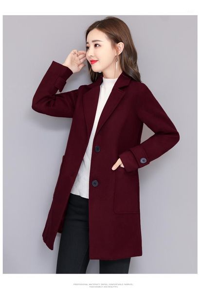 new loose long wool blend ladies coat single breasted solid women's jacket full sleeve korean womens fashion coat1, Black
new loose long wool blend ladies coat single breasted solid women's jacket full sleeve korean womens fashion coat1, Black