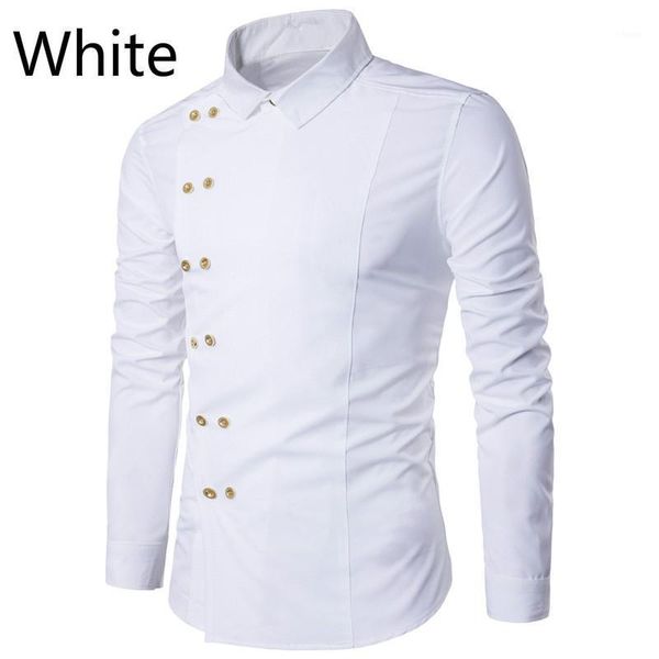 2020 summer cross-border foreign trade new men's local gold double-breasted slim solid color casual long-sleeved shirt1, White;black
2020 summer cross-border foreign trade new men's local gold double-breasted slim solid color casual long-sleeved shirt1, White;black