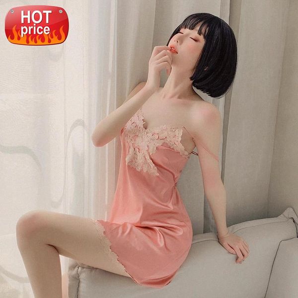 woman night sleepwear silk lingerie v neck plus size women lace nightwear nightowns embroidery split sleep dress home clothes #of3i, Black;white
woman night sleepwear silk lingerie v neck plus size women lace nightwear nightowns embroidery split sleep dress home clothes #of3i, Black;white