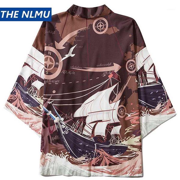 2020 new fashion japanese kimono jacket harajuku ancient ship print hip hop men streetwear jacket summer thin loose kimono ht0401, Black;brown
2020 new fashion japanese kimono jacket harajuku ancient ship print hip hop men streetwear jacket summer thin loose kimono ht0401, Black;brown