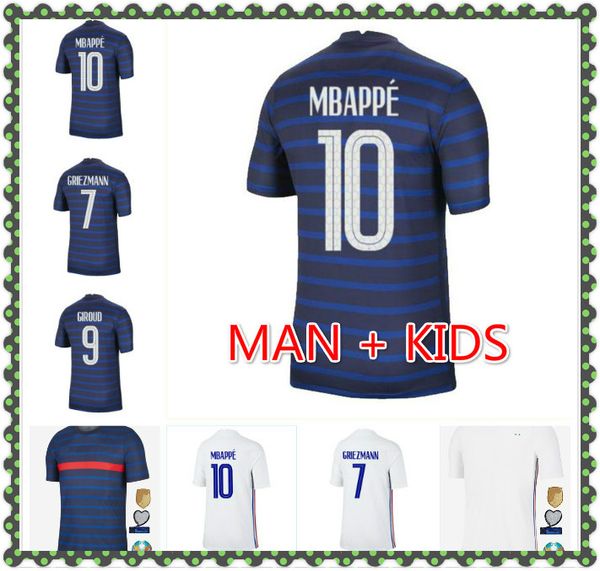 мужчины kids kit 2020 франция mbappe griezmann pogba джьи 2021 главная футбол джерси гости футбольные рубашки maillot de foot, Black
мужчины kids kit 2020 франция mbappe griezmann pogba джьи 2021 главная футбол джерси гости футбольные рубашки maillot de foot, Black