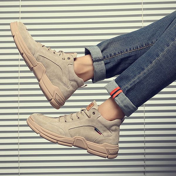 2020 new mens shoes autumn and winter new high-board shoe mens korean style trendy casual shoes genuine leather england style mens mid-t, Black
2020 new mens shoes autumn and winter new high-board shoe mens korean style trendy casual shoes genuine leather england style mens mid-t, Black