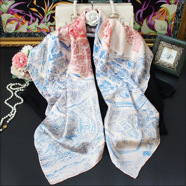 authentic silk square scarf 110 foulard satin hand sewn edges scarfs mulberry-silk shawl"la cite cavaliere, Blue;gray
authentic silk square scarf 110 foulard satin hand sewn edges scarfs mulberry-silk shawl"la cite cavaliere, Blue;gray