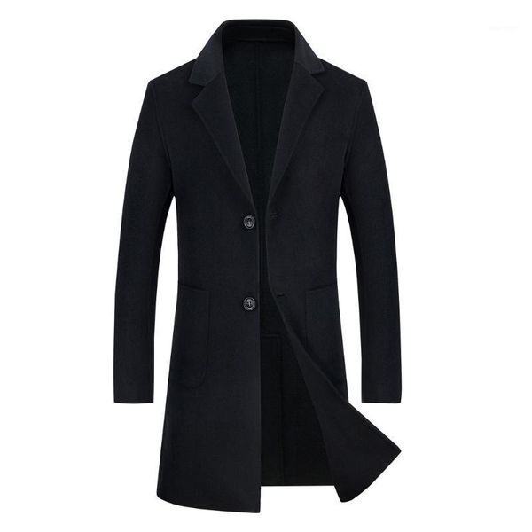 business long slim overcoat jacket winter wool jacket men's high-quality wool coat casual slim men's long turn-down collar1, Black
business long slim overcoat jacket winter wool jacket men's high-quality wool coat casual slim men's long turn-down collar1, Black