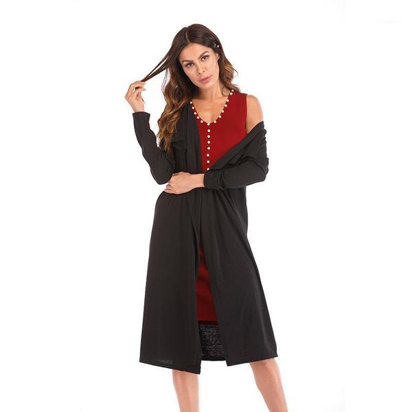 grey black autumn thin slim cardigan coats women long sleeve knitted casual transverse striped outwear turn dwon collar 20201, Black;brown
grey black autumn thin slim cardigan coats women long sleeve knitted casual transverse striped outwear turn dwon collar 20201, Black;brown