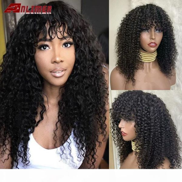 curly human hair lace front wig with bangs 180% density middle part lace front wig remy pre plucked full brazilian, Black;brown
curly human hair lace front wig with bangs 180% density middle part lace front wig remy pre plucked full brazilian, Black;brown