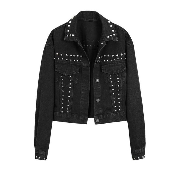 spring jeans coats and jackets women denim jacket cropped short jean coat women casual rivet black fashion slim denim jackets, Black;brown 
spring jeans coats and jackets women denim jacket cropped short jean coat women casual rivet black fashion slim denim jackets, Black;brown