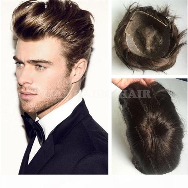 new fashion 6inch brown color virgin indian straight hair q6 base toupee for men ing, Black
new fashion 6inch brown color virgin indian straight hair q6 base toupee for men ing, Black