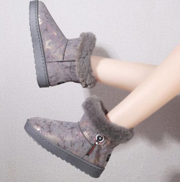 women snow boots flat winter sleeve boot platform ladies warm shoes new fur women's suede ankle boots, Black
women snow boots flat winter sleeve boot platform ladies warm shoes new fur women's suede ankle boots, Black