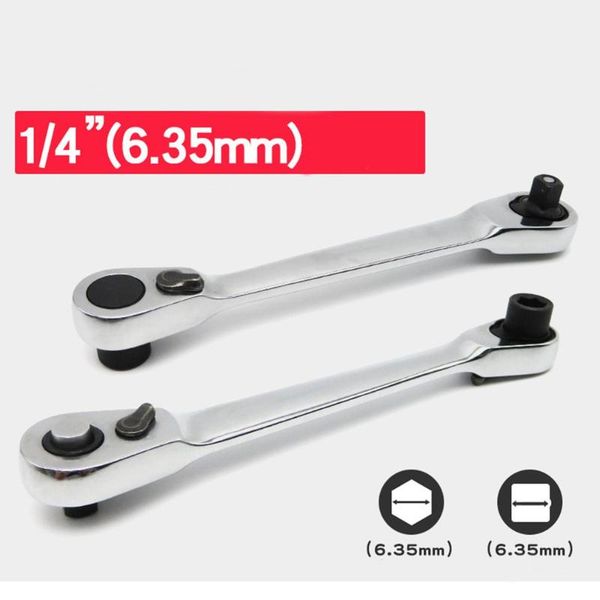 1pc 1/4"mini ratchet wrench double-ended torque small socket wrench spanner hand repair tools repair tools
1pc 1/4"mini ratchet wrench double-ended torque small socket wrench spanner hand repair tools repair tools