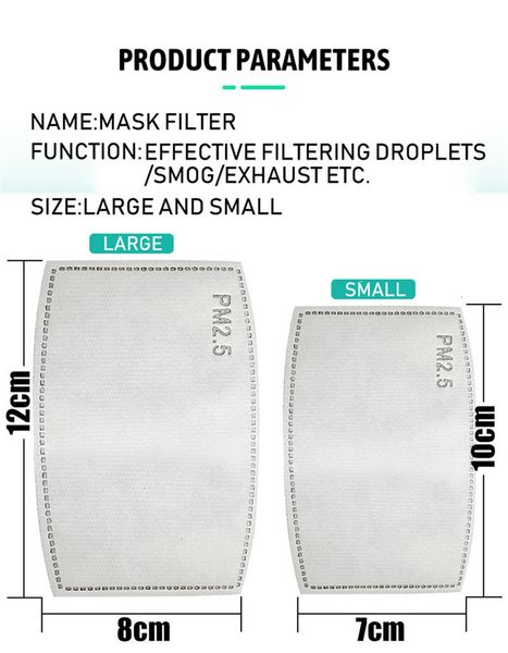 2.5 carbon 5 activated layer mask pm filter insert cotton replaceable face mouth cover masks
2.5 carbon 5 activated layer mask pm filter insert cotton replaceable face mouth cover masks