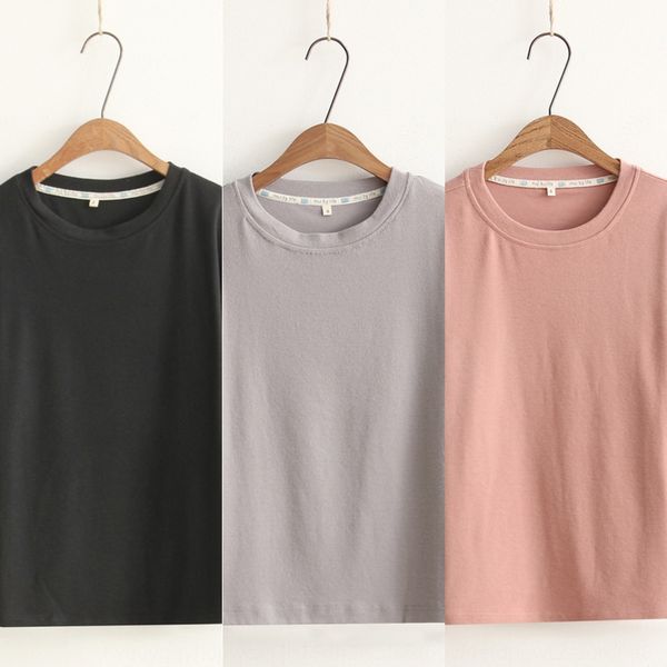 mori women's 2020 pullover pullovert-shirt pulloversummer wear simple solid color short sleeve women's t-shirt small fresh casual, White
mori women's 2020 pullover pullovert-shirt pulloversummer wear simple solid color short sleeve women's t-shirt small fresh casual, White