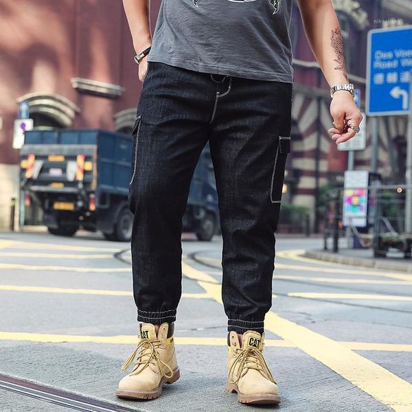 men's jeans plus size s-6xl men denim ripped side pockets fashion hip hop skinny harem pants for stretch black trouser1, Blue
men's jeans plus size s-6xl men denim ripped side pockets fashion hip hop skinny harem pants for stretch black trouser1, Blue