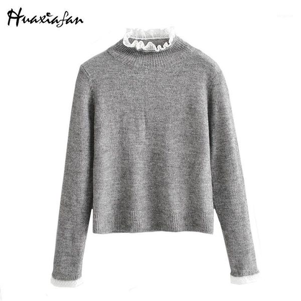huaxiafan solid sweaters basic pullover female autumn long sleeve casual office wear ruffles grey sweaters o neck1, White;black
huaxiafan solid sweaters basic pullover female autumn long sleeve casual office wear ruffles grey sweaters o neck1, White;black