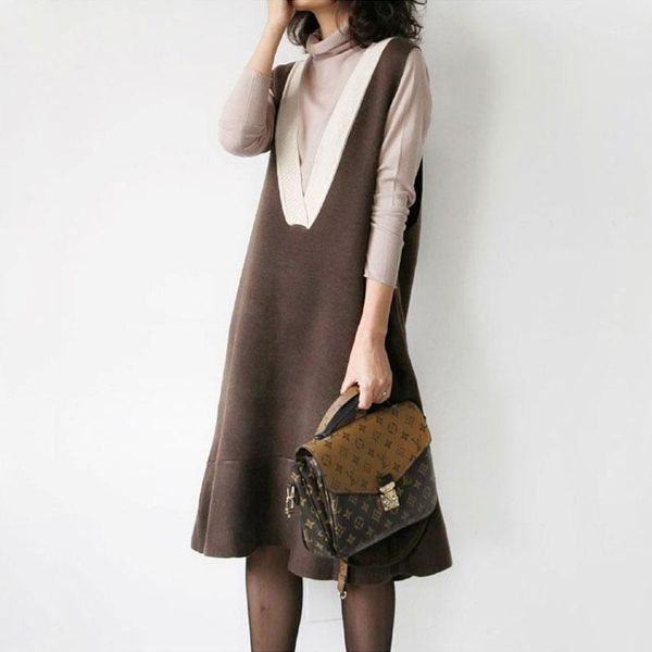 women's vests frseucag fashion v-neck women's sleeveless sweater long solid color knitted cashmere wool coat vest pullover loose w, Black;white
women's vests frseucag fashion v-neck women's sleeveless sweater long solid color knitted cashmere wool coat vest pullover loose w, Black;white