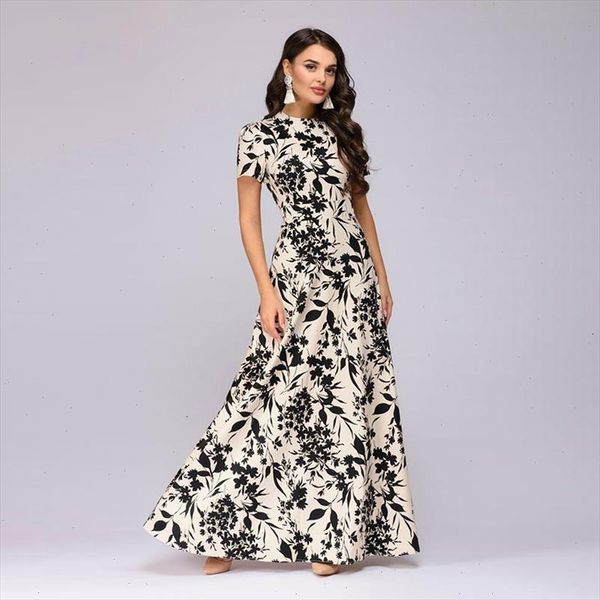 women summer long dress short sleeve floral print boho dress elegant party dress slim sundress vestido de festa, Black;gray
women summer long dress short sleeve floral print boho dress elegant party dress slim sundress vestido de festa, Black;gray