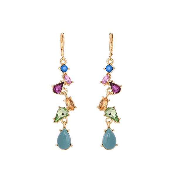 exquisite resin crystal water drop dangle earrings for women gifts gold color fashion jewelry wholesale, Silver
exquisite resin crystal water drop dangle earrings for women gifts gold color fashion jewelry wholesale, Silver