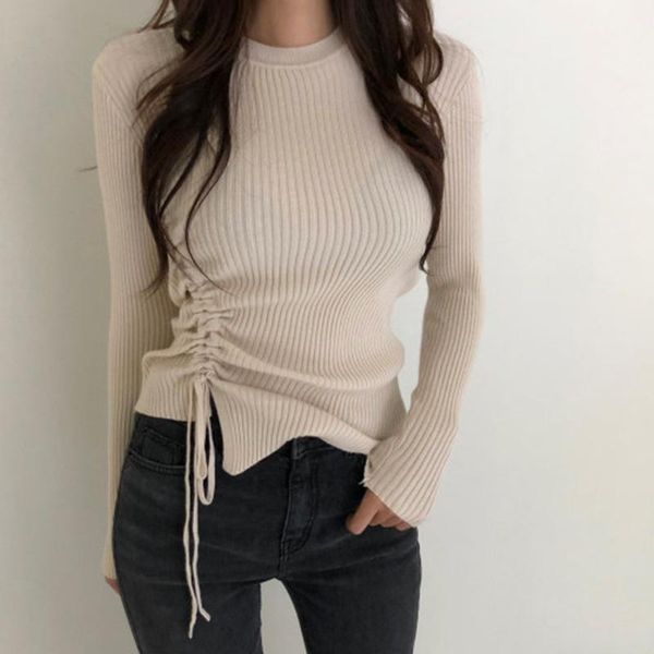 korean spring autumn woman bodycon sweater long sleeve knit pullover lace-up woman sweater knit women1, White;black
korean spring autumn woman bodycon sweater long sleeve knit pullover lace-up woman sweater knit women1, White;black