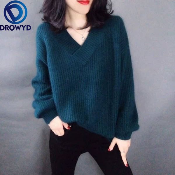fashion pullovers sweater women 2020 fall soft cotton loose v-neck knitted tide thick winter korean casual simple chic
fashion pullovers sweater women 2020 fall soft cotton loose v-neck knitted tide thick winter korean casual simple chic