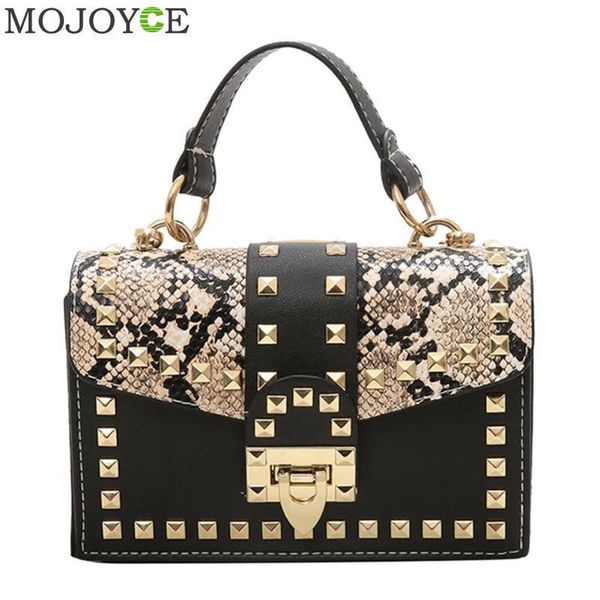 brand designer woman 2020 new fashion messenger bag chains shoulder bag snake print rivets square pu handbag
brand designer woman 2020 new fashion messenger bag chains shoulder bag snake print rivets square pu handbag