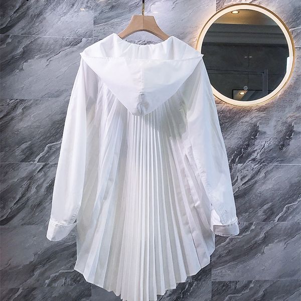neploe korean hooded blouse fashion long sleeve sunscreen blouses coat clothes women spring pleated blouse jacket 57144 201201, White
neploe korean hooded blouse fashion long sleeve sunscreen blouses coat clothes women spring pleated blouse jacket 57144 201201, White