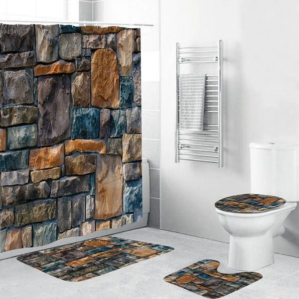 colorful stone wall print shower curtain carpet cover bath mat pad toilet cover 4 piece bathroom set bbycxk lipper
colorful stone wall print shower curtain carpet cover bath mat pad toilet cover 4 piece bathroom set bbycxk lipper
