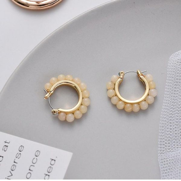 hoop & huggie simple fashion korean version beautiful colorful handmade beaded earrings temperament girl accessories gift, Golden;silver
hoop & huggie simple fashion korean version beautiful colorful handmade beaded earrings temperament girl accessories gift, Golden;silver