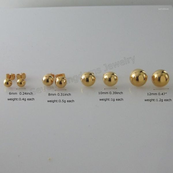 foromance /new half ball shaped 5 styles available - yellow gold gp overlay stud plain surface earring1, Golden;silver
foromance /new half ball shaped 5 styles available - yellow gold gp overlay stud plain surface earring1, Golden;silver