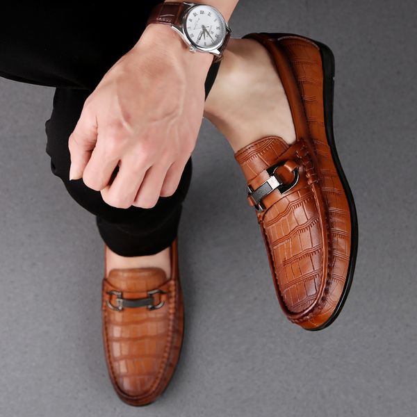 shoes men outdoor classic genuine leather loafers mens slip-on driving shoes men crocodile pattern men casual shoes moccasins l5 t200610, Black
shoes men outdoor classic genuine leather loafers mens slip-on driving shoes men crocodile pattern men casual shoes moccasins l5 t200610, Black