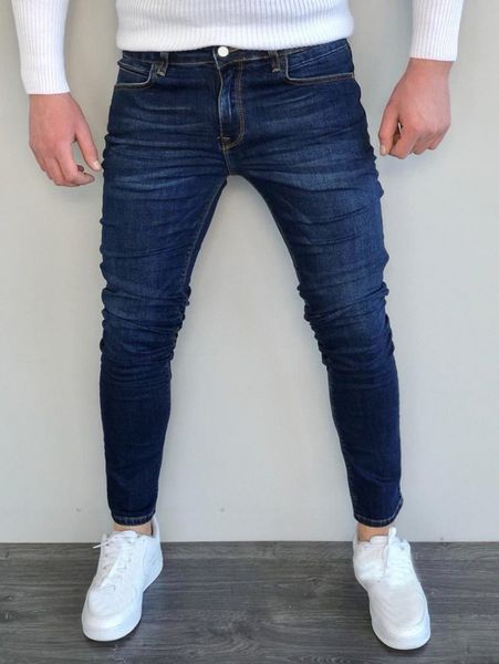men cat whisker skinny jeans k5ye#, Blue
