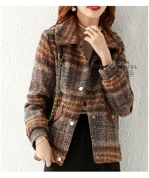 2021 new womens fashion plaid button down wool blend shirt jackets outerwear overshirt 4kev, Black
2021 new womens fashion plaid button down wool blend shirt jackets outerwear overshirt 4kev, Black